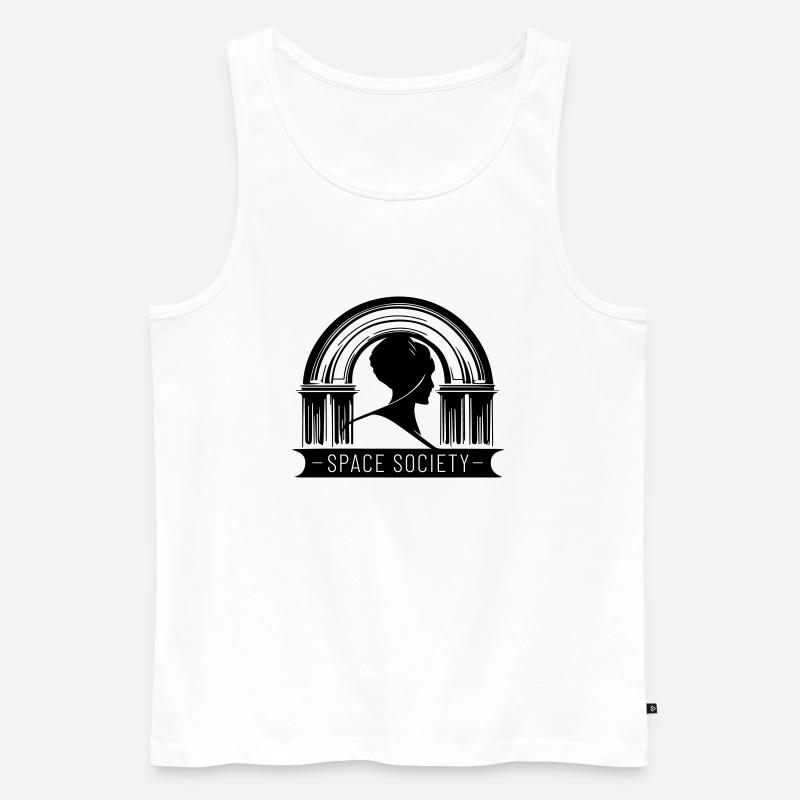 Raum - Männer Premium Bio Tank Top - Weiß