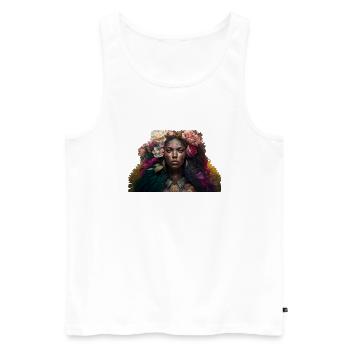 Voodoo Woman Geschenk - Männer Premium Bio Tank Top - Weiß - Vorne - Michal (187cm)