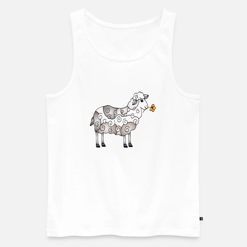 Schaf - Männer Premium Bio Tank Top - Weiß
