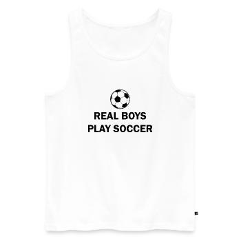 Fußball Soccer - Débardeur bio Premium Homme - blanc - Devant - Michal (187cm)