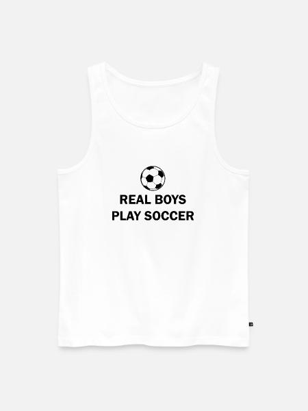 Fußball Soccer - Débardeur bio Premium Homme - blanc