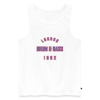 DRUM AND BASS 1992 - Men's Premium Organic Tank Top - white - Front - Michal (187cm)