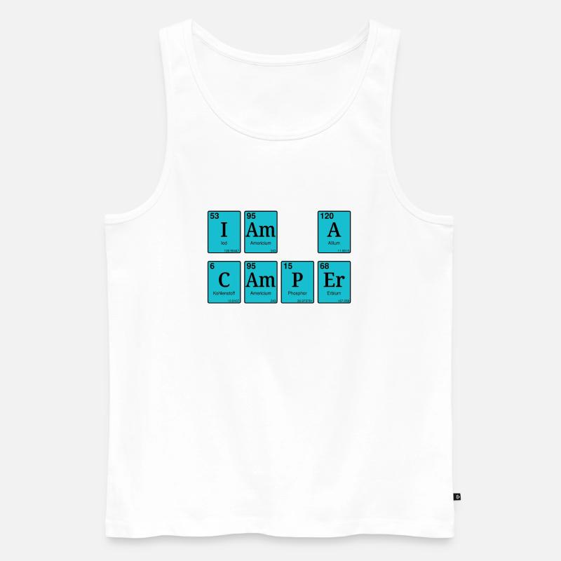 I am a camper - Männer Premium Bio Tank Top - Weiß