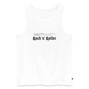 Bass Fretboard Large Black - Men's Premium Organic Tank Top - white - Front - AI Model Male 178 light (178cm)