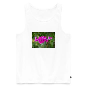 immerwährende Erbse mehrjährige Erbse Lathyrus latifolius - Männer Premium Bio Tank Top - Weiß - Vorne - AI Model Male 178 light (178cm)