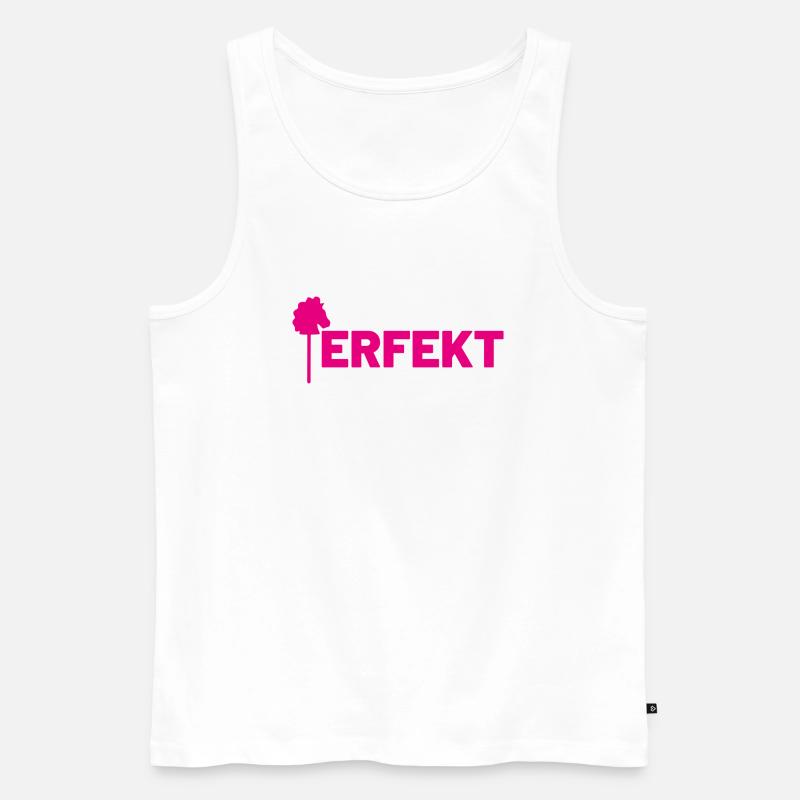 perfekt hobby horse - Männer Premium Bio Tank Top - Weiß