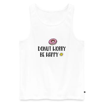 funny sayings for connoisseurs - Men's Premium Organic Tank Top - white - Front - AI Model Male 178 light (178cm)
