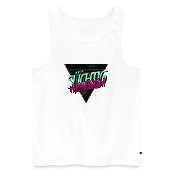 haustier witzig boxer geburtstagsgeschenkidee bday - Männer Premium Bio Tank Top - Weiß - Vorne - Michal (187cm)