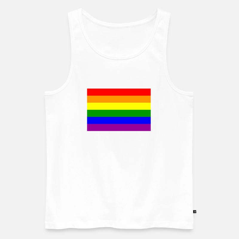 Pride - Männer Premium Bio Tank Top - Weiß