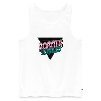 birthday present automatic artificial intelligence - Männer Premium Bio Tank Top - Weiß - Vorne - AI Model Male 178 light (178cm)