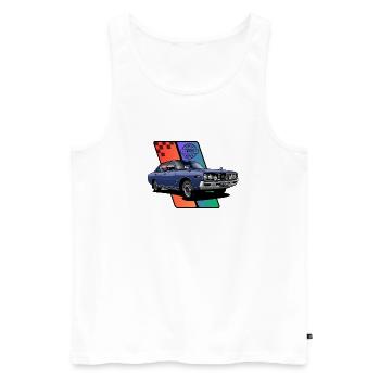 Japanese 70s car - Men's Premium Organic Tank Top - white - Front - Michal (187cm)