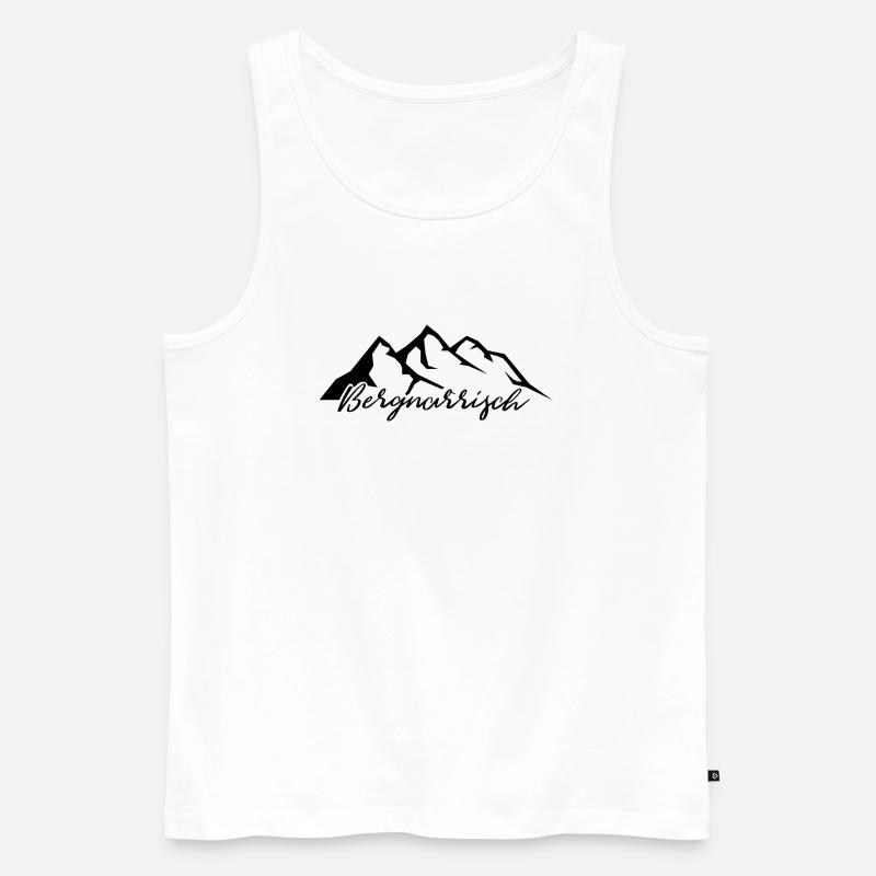 Bergnarrisch - - Männer Premium Bio Tank Top - Weiß