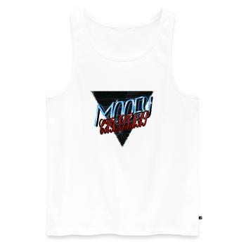 christmas tree birthday dork dinosaur lover - Männer Premium Bio Tank Top - Weiß - Vorne - Michal (187cm)