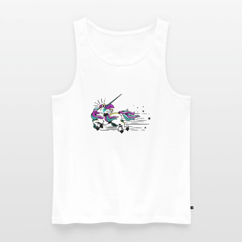 Fliegendes Einhorn Männer Premium Bio Tank Top