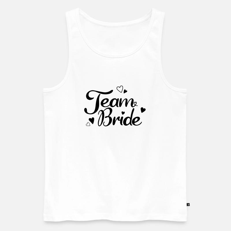 Team Bride - Männer Premium Bio Tank Top - Weiß
