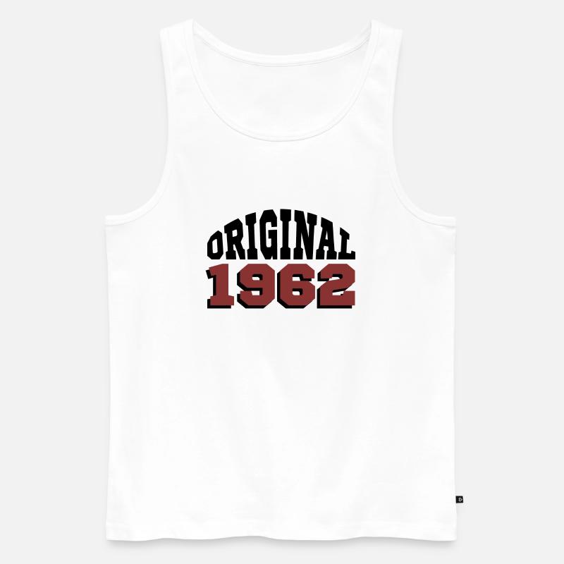 Original 1962 - Männer Premium Bio Tank Top - Weiß