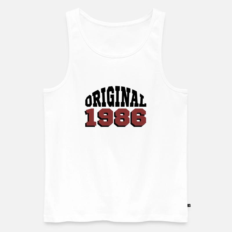 Original 1986 - Männer Premium Bio Tank Top - Weiß