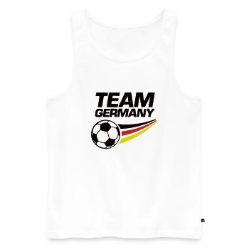 team germany soccer fußball - Männer Premium Bio Tank Top - Weiß - Vorne - AI Model Male 178 light (178cm)