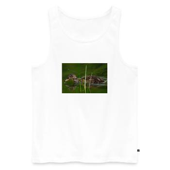 20240629 000 1661 NEF - Men's Premium Organic Tank Top - white - Front - Michal (187cm)