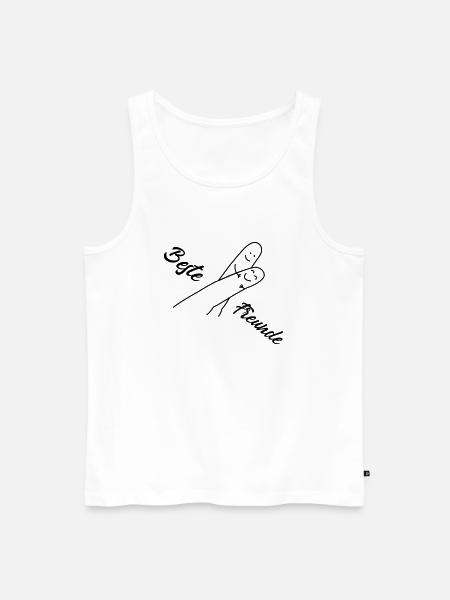beste freunde - Männer Premium Bio Tank Top - Weiß