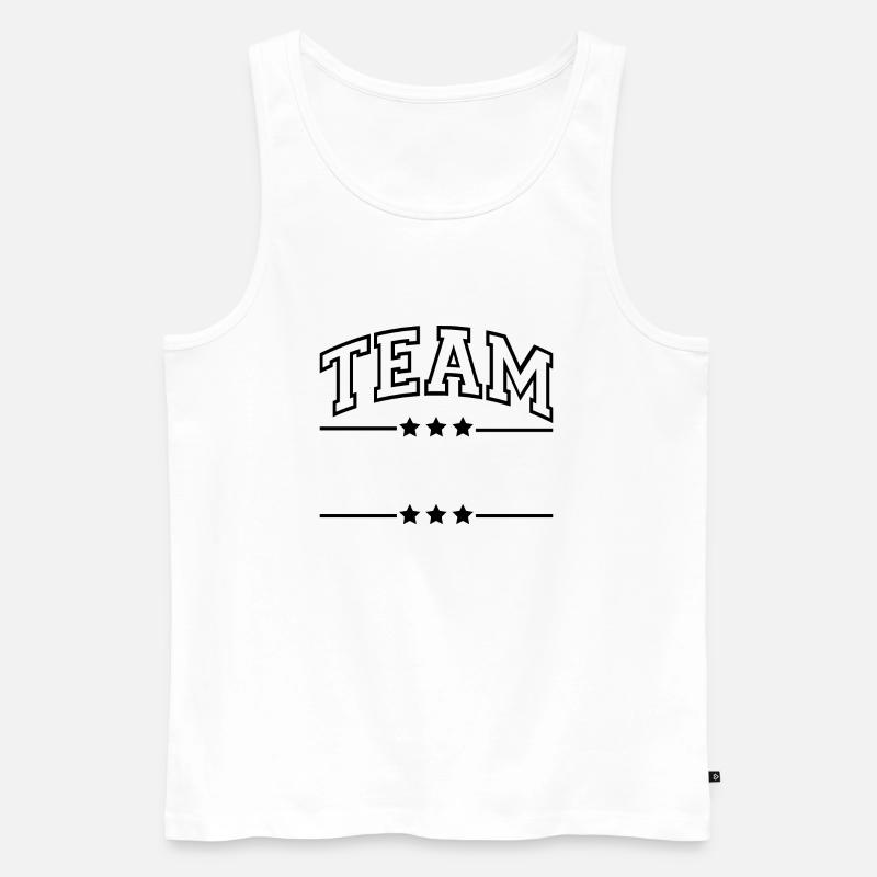 Team - Männer Premium Bio Tank Top - Weiß