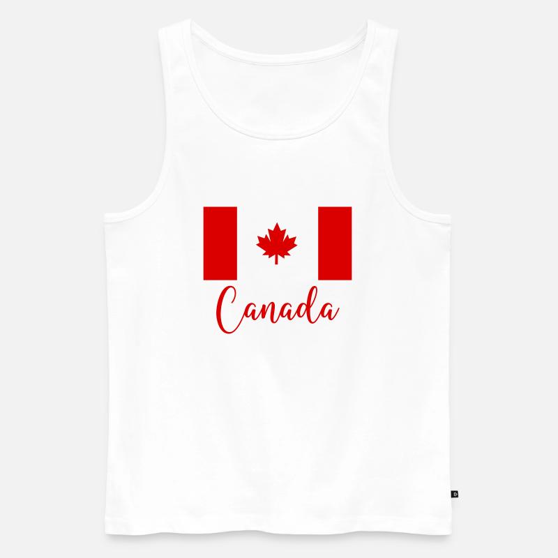 kanada canada - Männer Premium Bio Tank Top - Weiß