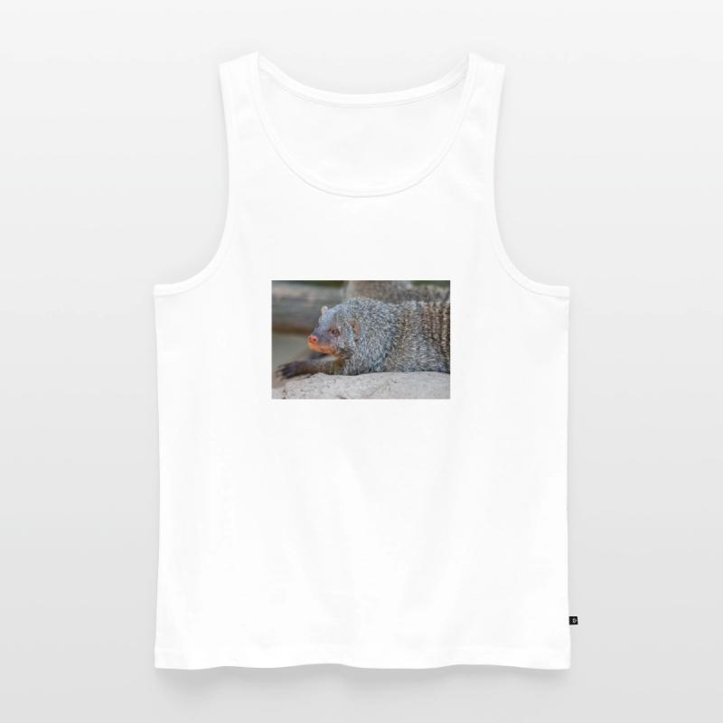 Gebänderte Manguste oder Zebramanguste Zebramanguste Männer Premium Bio Tank Top