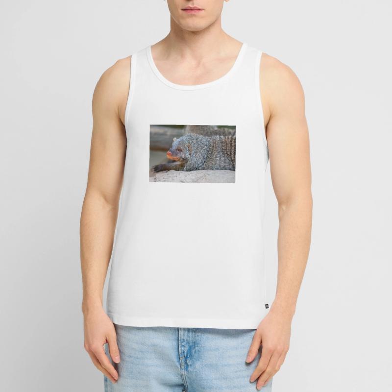 Gebänderte Manguste oder Zebramanguste Zebramanguste Männer Premium Bio Tank Top