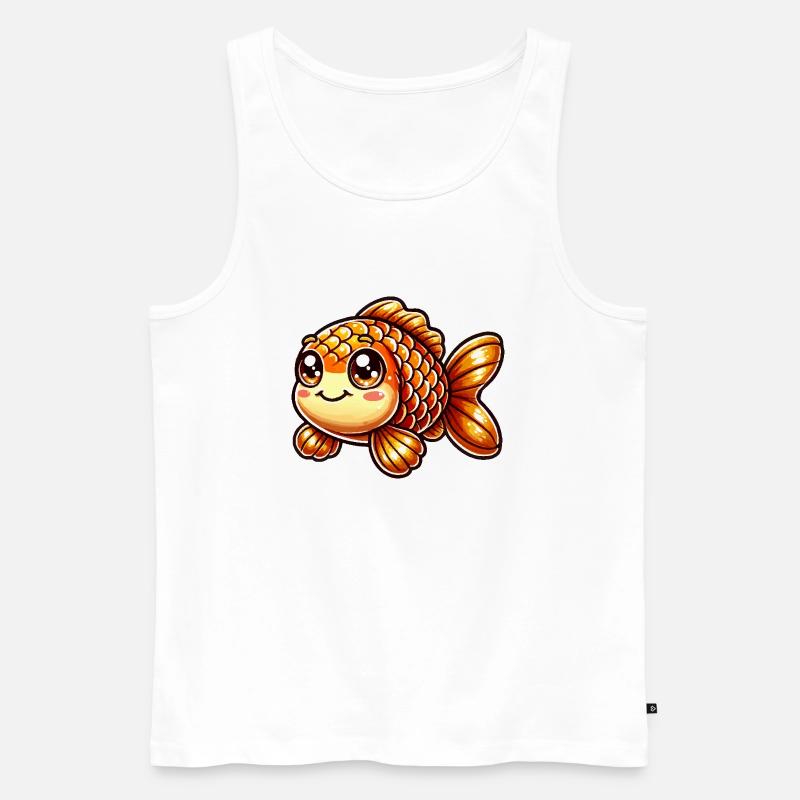 goldfisch comic - Männer Premium Bio Tank Top - Weiß