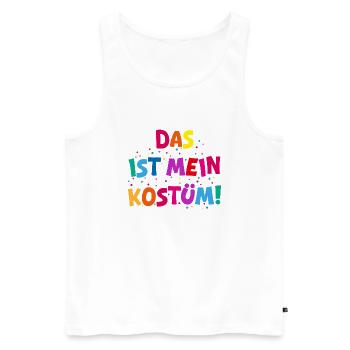 Karneval Fasching - Das ist mein Kostüm! - Männer Premium Bio Tank Top - Weiß - Vorne - Michal (187cm)