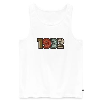 1932 rétro vintage - Débardeur bio Premium Homme - blanc - Devant - Michal (187cm)