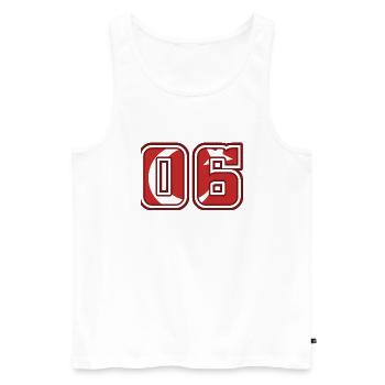 Ankara - Männer Premium Bio Tank Top - Weiß - Vorne - Michal (187cm)