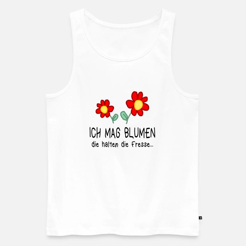 Garten Gärtnerei Blume Spruch Geschenkidee - Männer Premium Bio Tank Top - Weiß