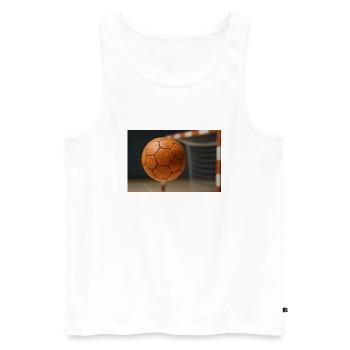 Sport - Handball - Débardeur bio Premium Homme - blanc - Devant - Michal (187cm)