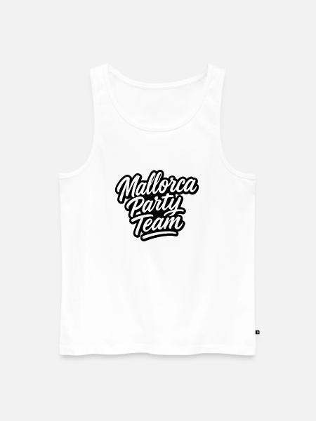 Mallorca Party Team - Men's Premium Organic Tank Top - white