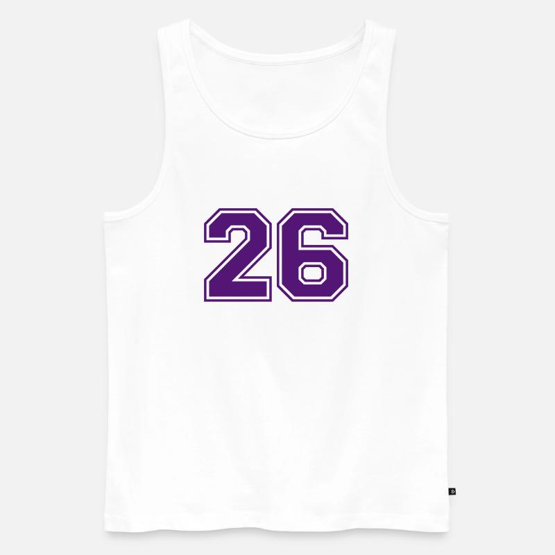 26 - Männer Premium Bio Tank Top - Weiß