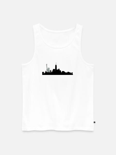 new york manhatten - Männer Premium Bio Tank Top - Weiß