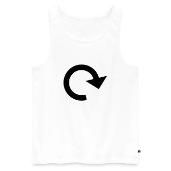 Arrows - Men's Premium Organic Tank Top - white - Front - AI Model Male 178 light (178cm)