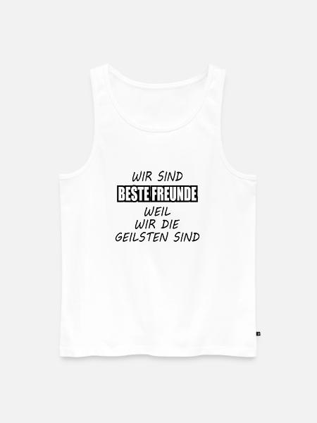 Beste Freunde - Männer Premium Bio Tank Top - Weiß