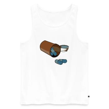doc2 - Männer Premium Bio Tank Top - Weiß - Vorne - Michal (187cm)