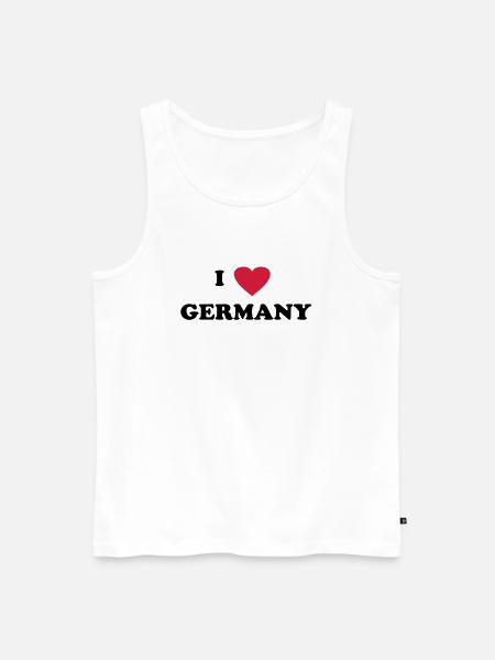 i love Germany - Men's Premium Organic Tank Top - white