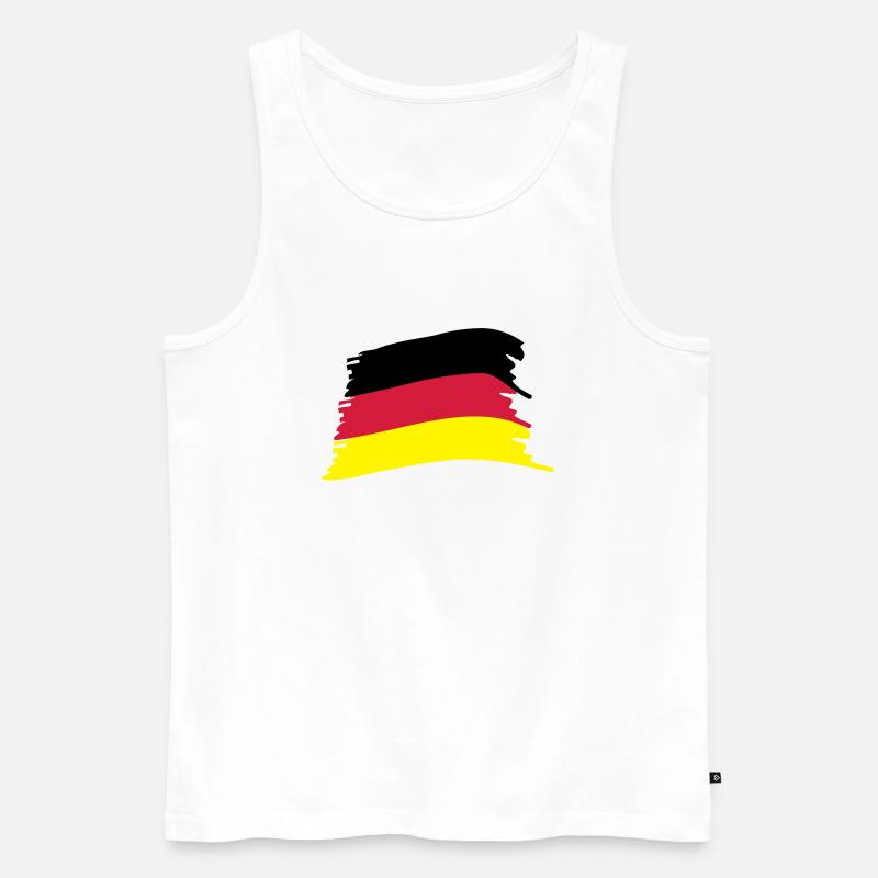 '-Flagge - Männer Premium Bio Tank Top - Weiß