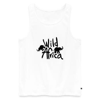 wild_Africa_wild_animals - Men's Premium Organic Tank Top - white - Front - Michal (187cm)