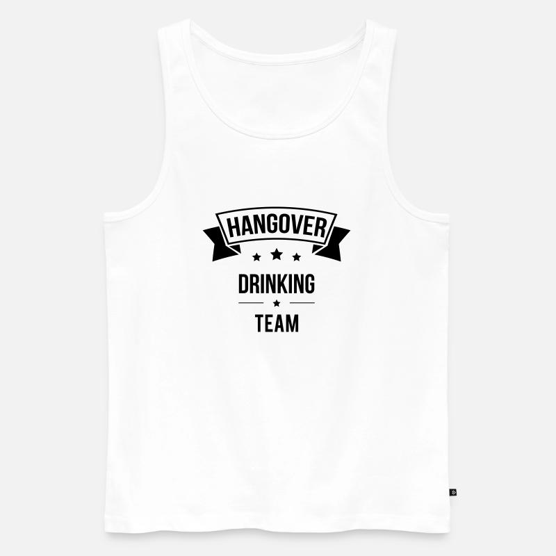 Hangover - Männer Premium Bio Tank Top - Weiß