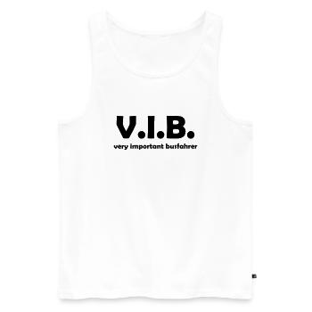 vib busfahrer - Männer Premium Bio Tank Top - Weiß - Vorne - Michal (187cm)