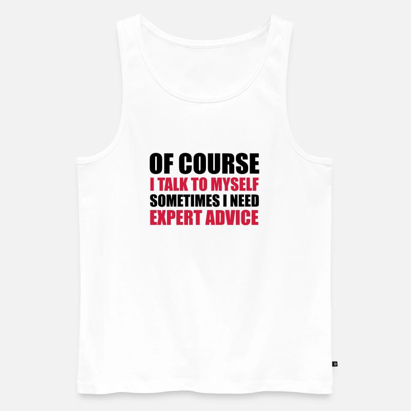 Expert Advice - Männer Premium Bio Tank Top - Weiß