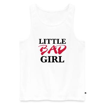 Little bad girl - Männer Premium Bio Tank Top - Weiß - Vorne - AI Model Male 178 light (178cm)