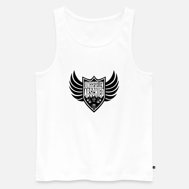 letzter_4 - Männer Premium Bio Tank Top - Weiß