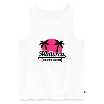 Mallorca - Männer Premium Bio Tank Top - Weiß - Vorne - AI Model Male 178 light (178cm)
