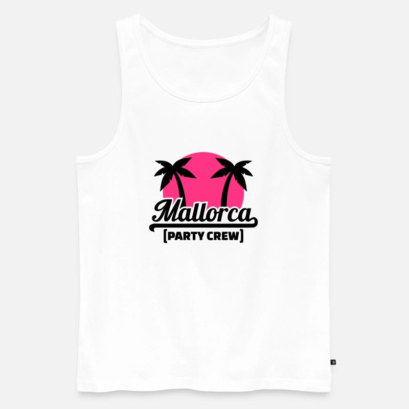 Mallorca - Männer Premium Bio Tank Top - Weiß